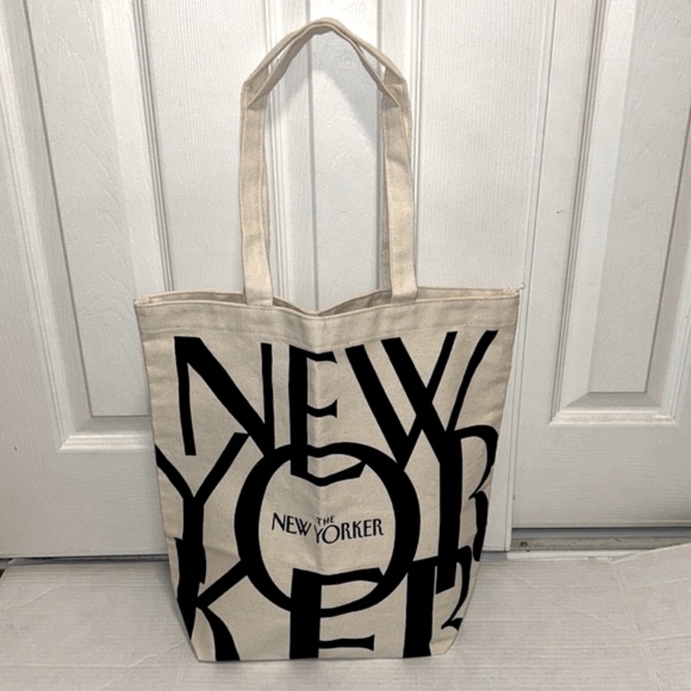 The New Yorker Canvas Tote Carryall Bag - Picture 2 of 6